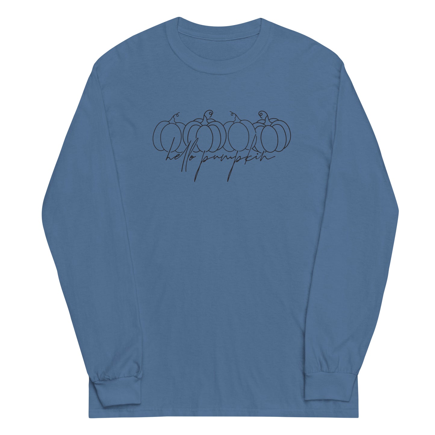 Unisex Long Sleeve Tee Hello Pumpkin