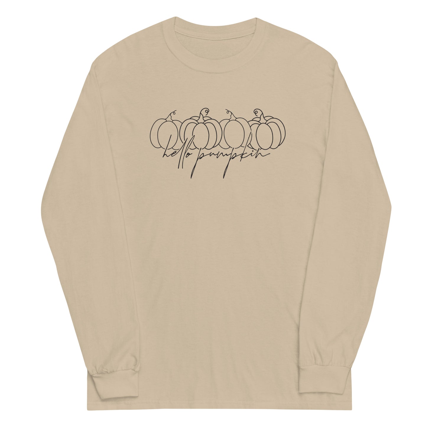 Unisex Long Sleeve Tee Hello Pumpkin