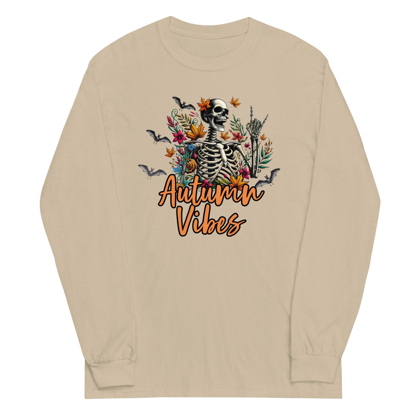 Unisex’s Long Sleeve Tee Autumn Vibes Skellie