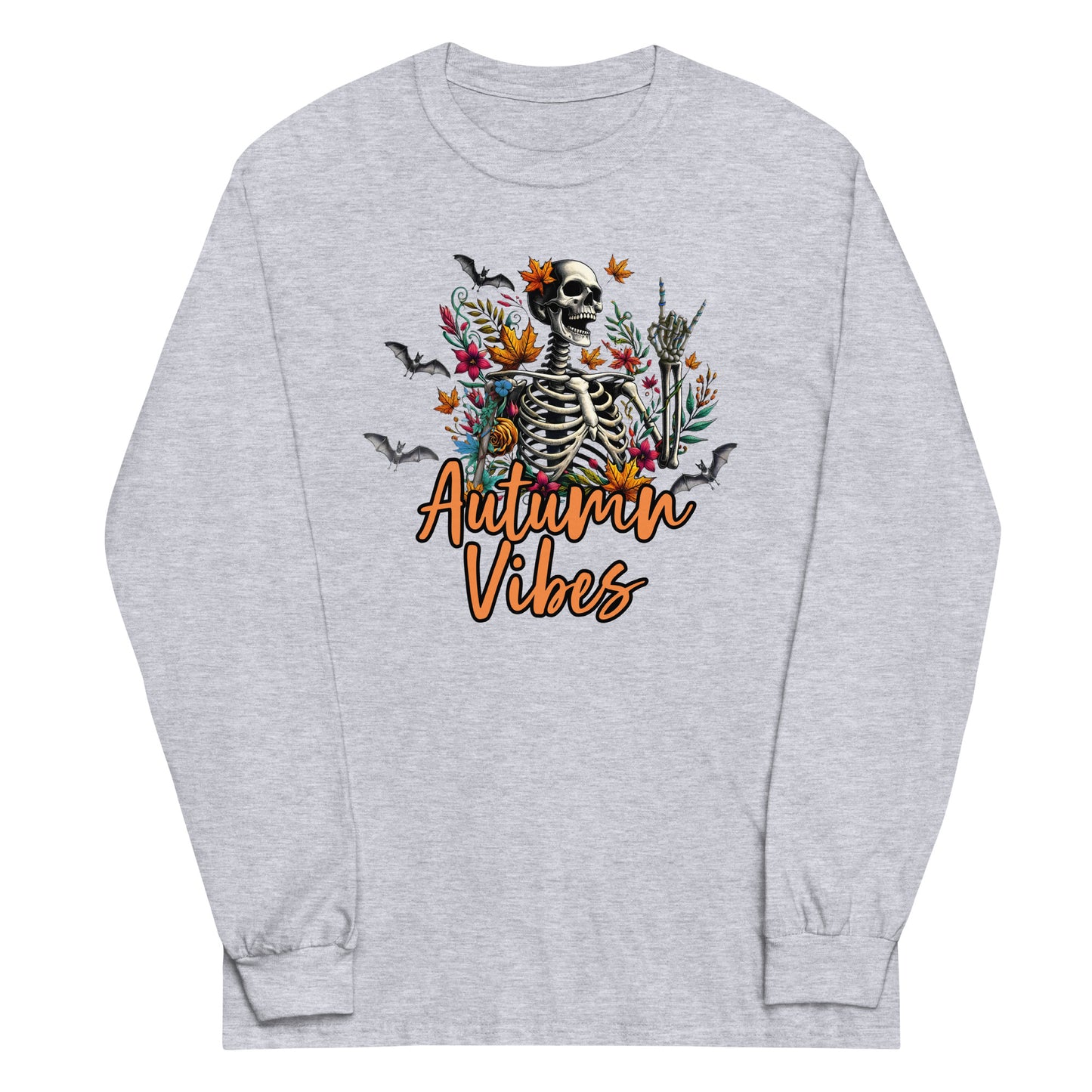 Unisex’s Long Sleeve Tee Autumn Vibes Skellie