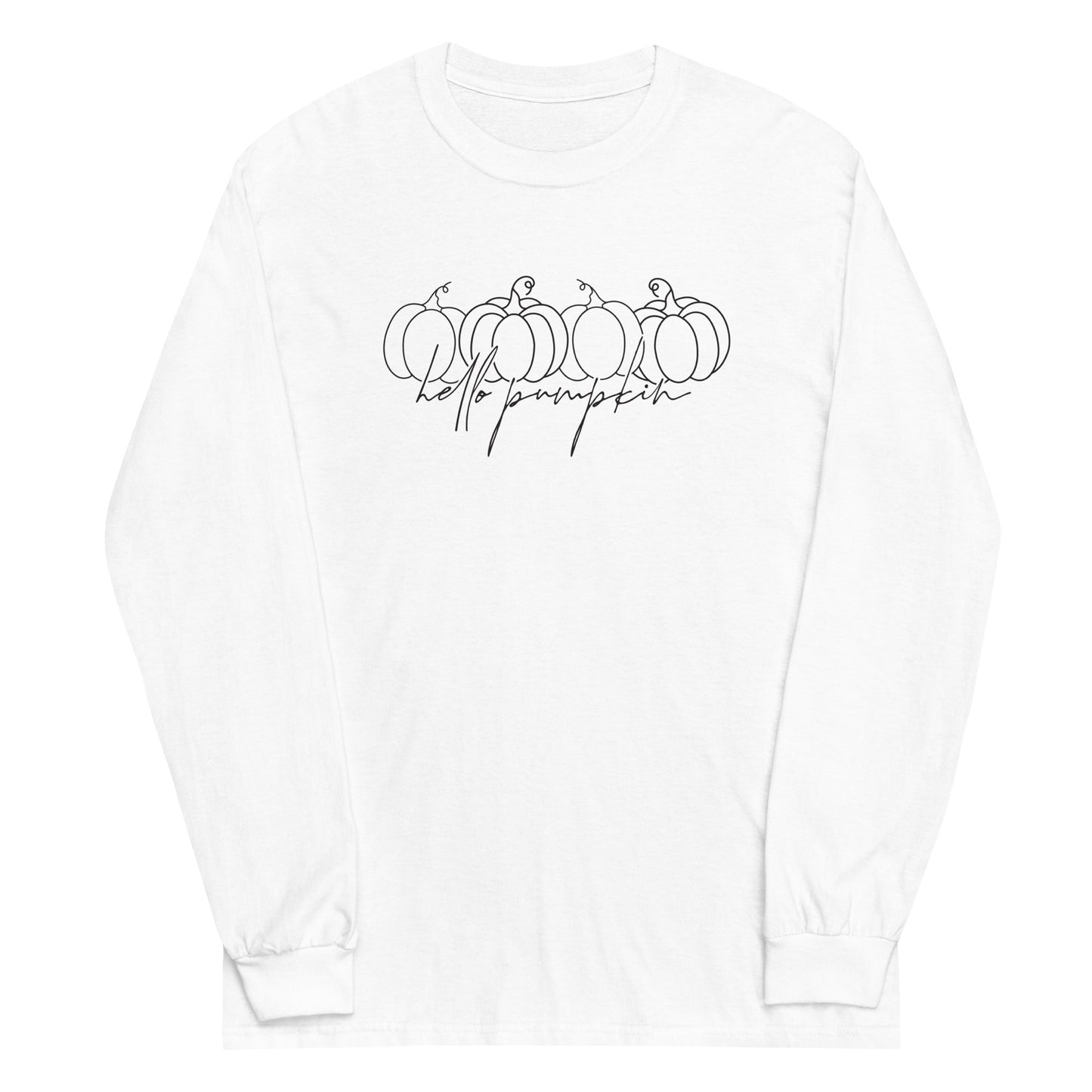 Unisex Long Sleeve Tee Hello Pumpkin