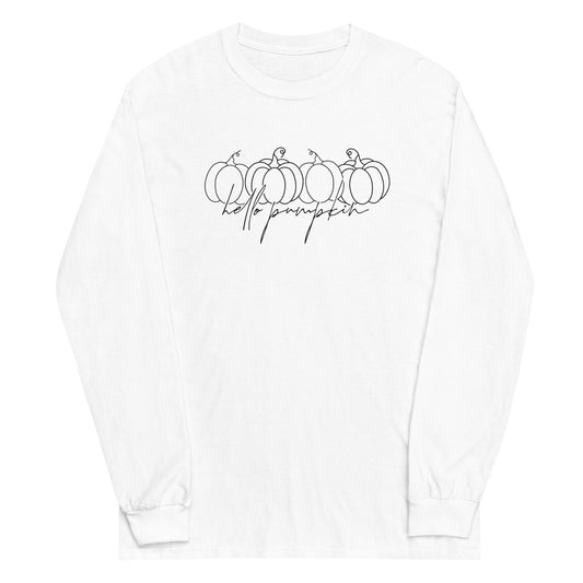 Unisex Long Sleeve Tee Hello Pumpkin