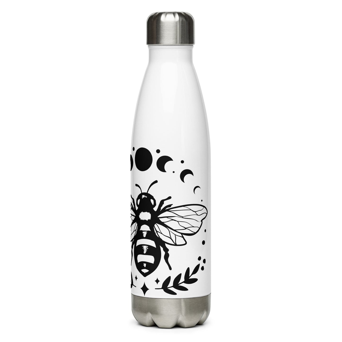 Stainless Steel Water Bottle Bee and Moon