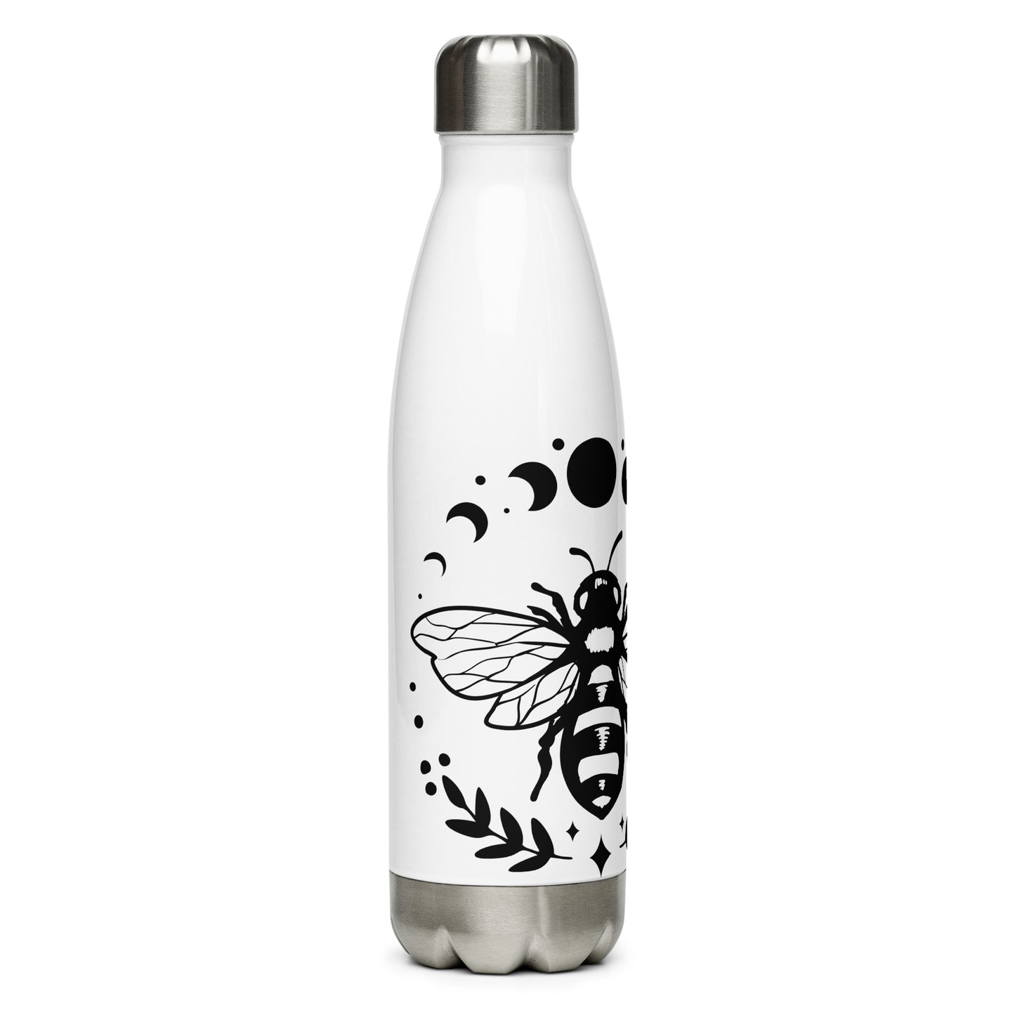 Stainless Steel Water Bottle Bee and Moon