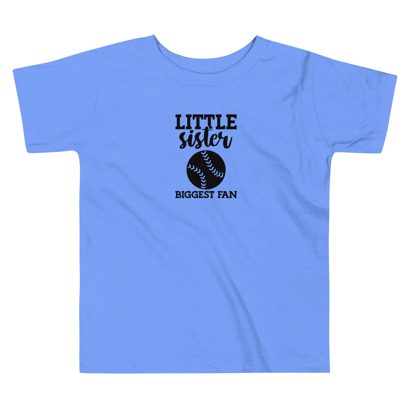 Toddler Short Sleeve Tee Biggest Fan Little Sister