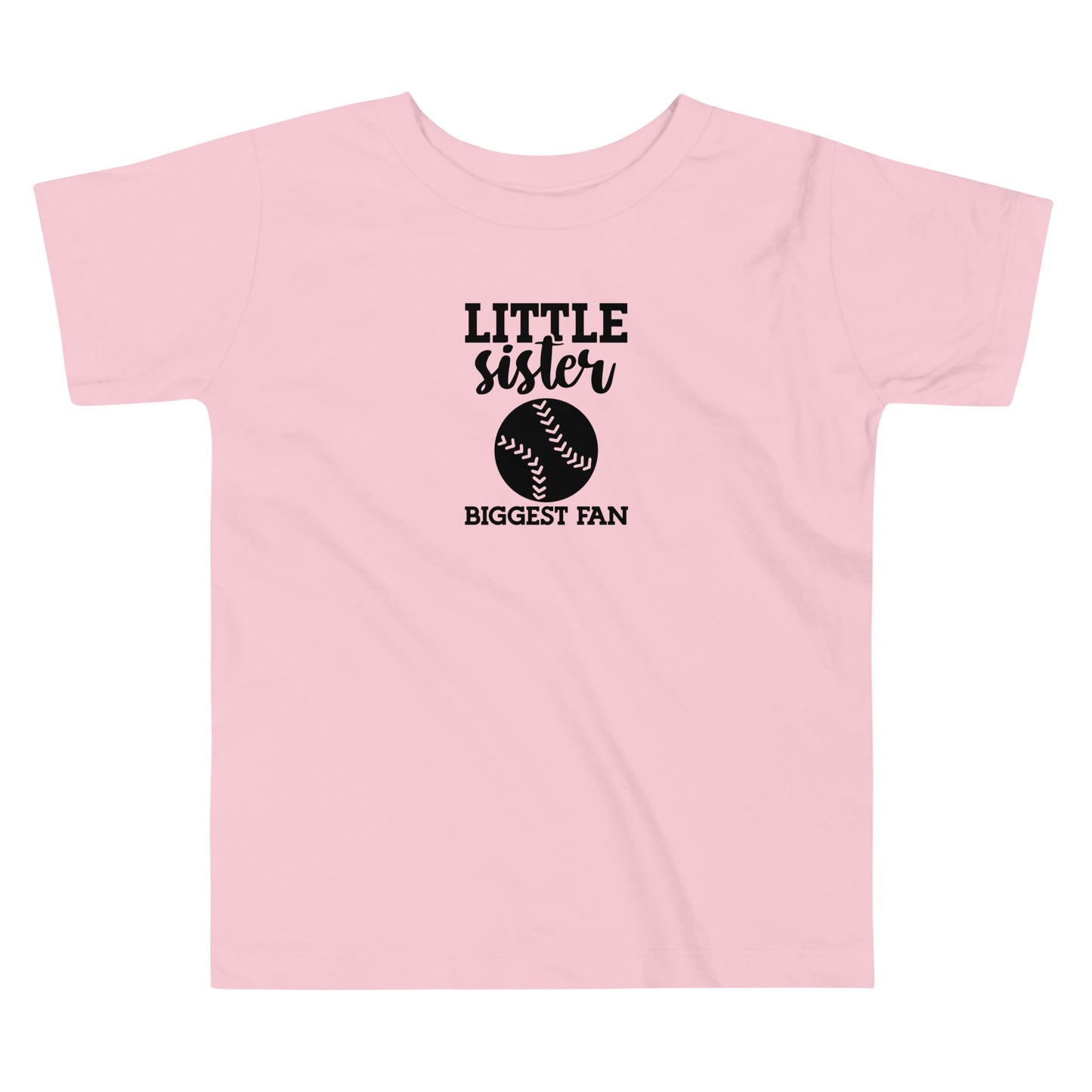 Toddler Short Sleeve Tee Biggest Fan Little Sister