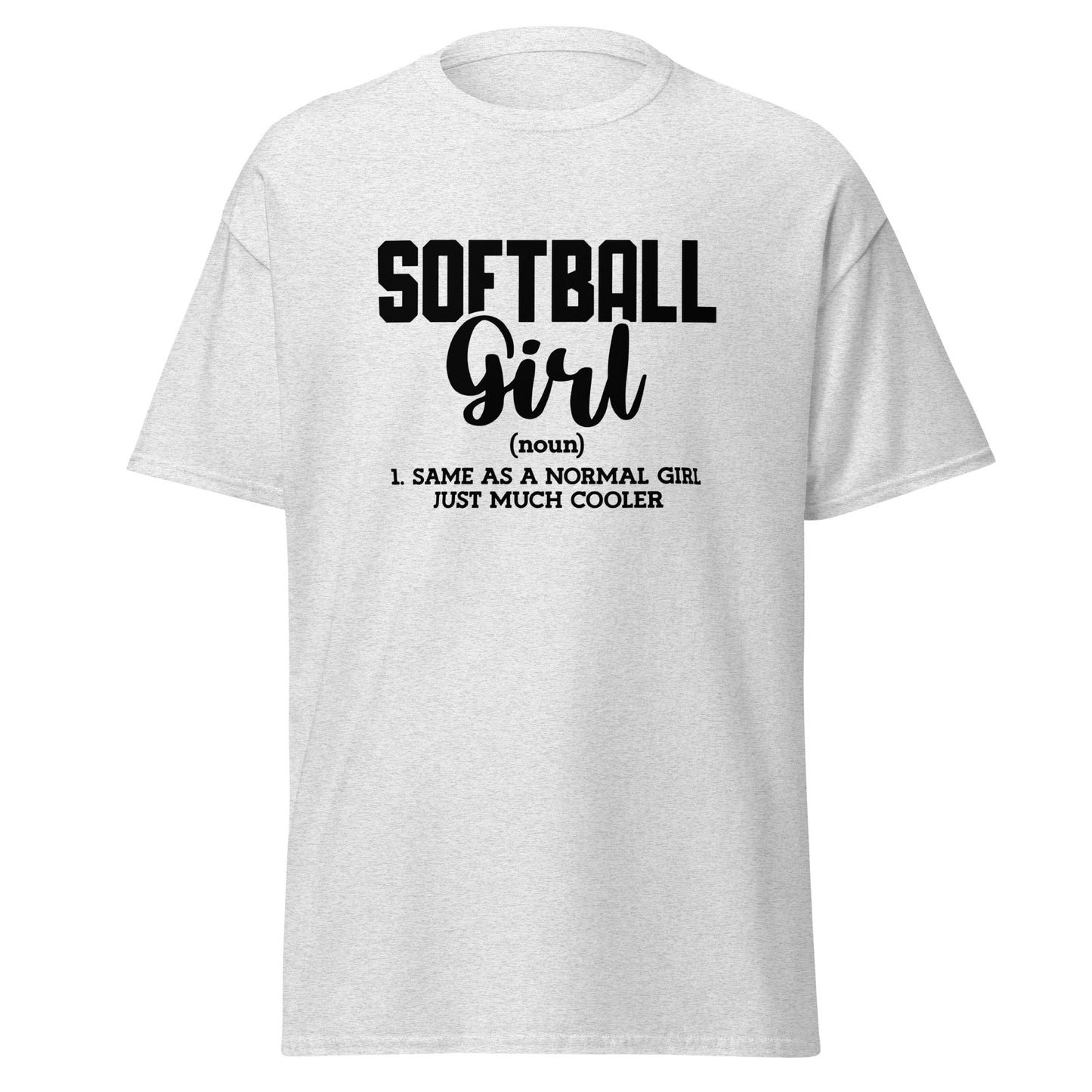 Unisex Short Sleeve Tee Softball Girl