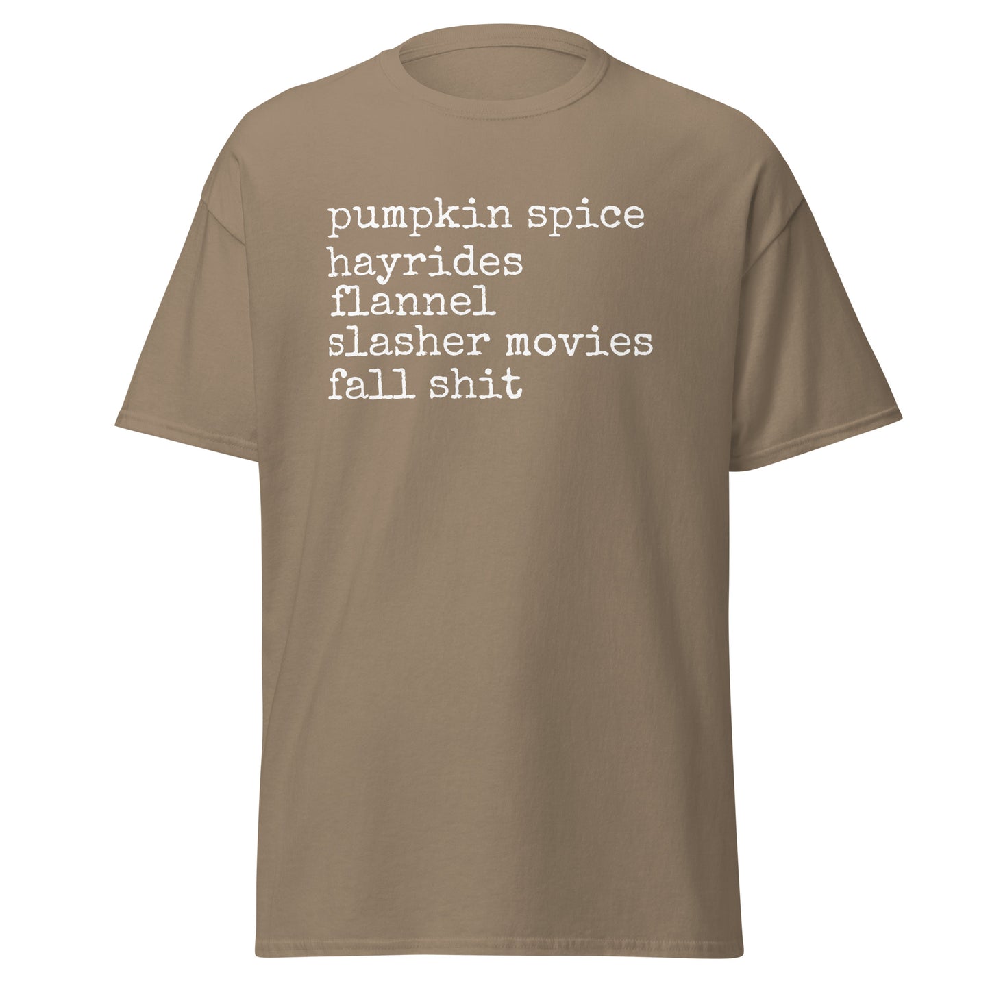 Unisex Classic Short Sleeve Tee Pumpkin Spice Hayrides