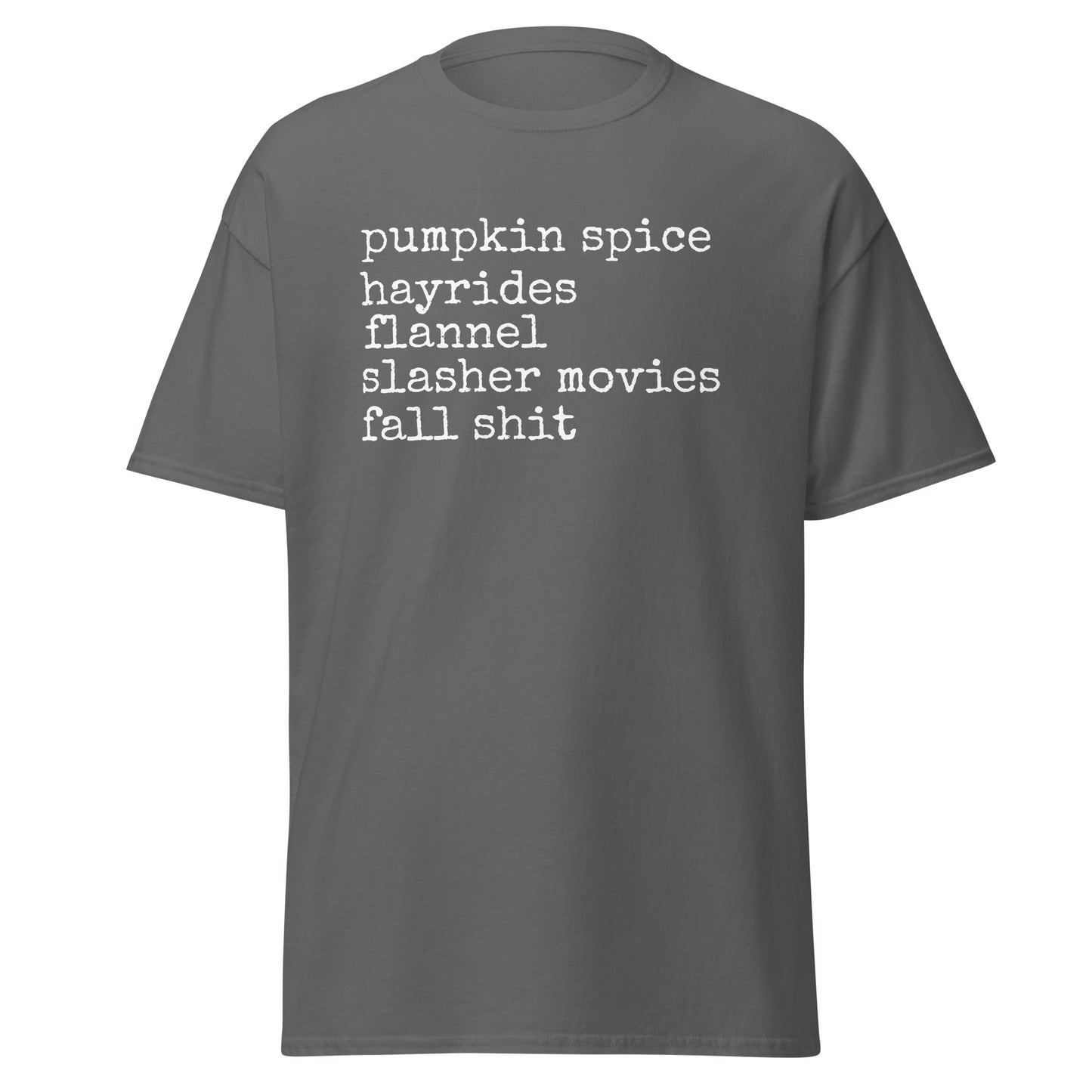 Unisex Classic Short Sleeve Tee Pumpkin Spice Hayrides