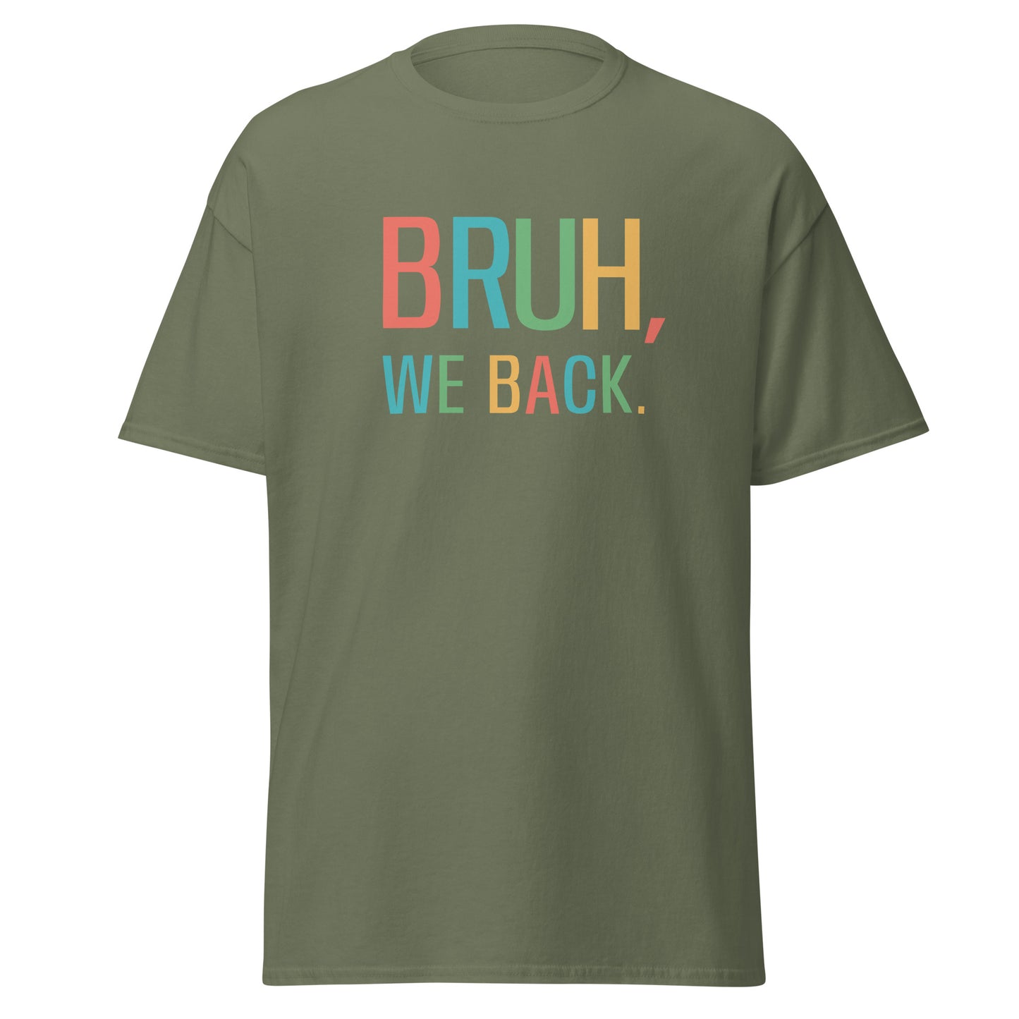 Unisex Short Sleeve Tee Bruh We Back