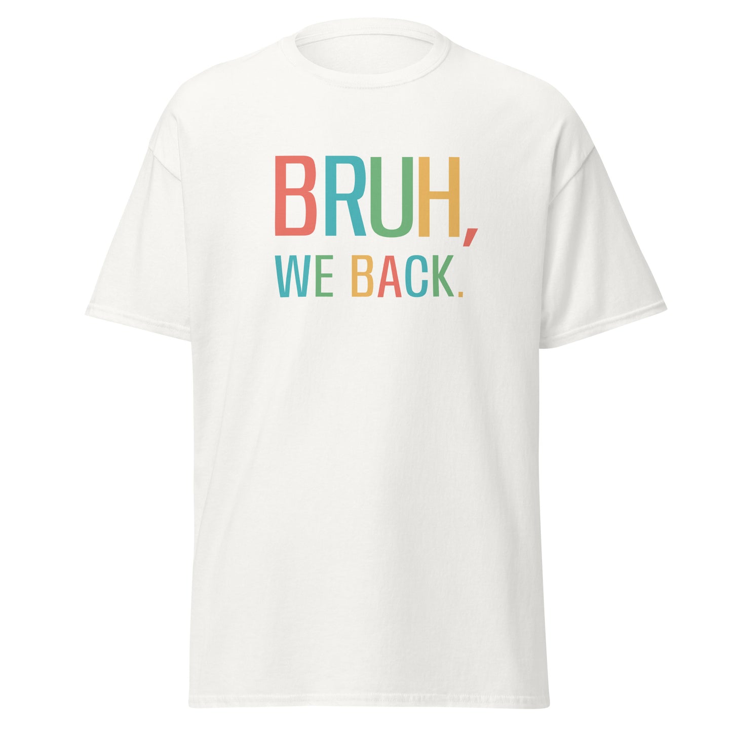 Unisex Short Sleeve Tee Bruh We Back