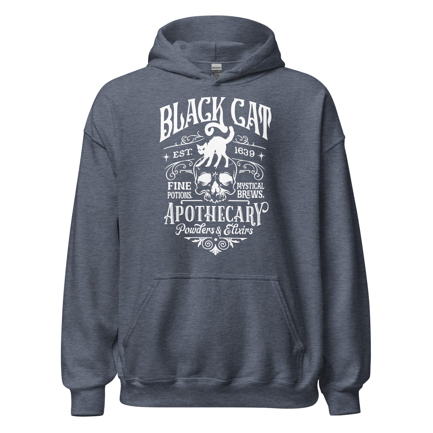 Unisex Hoodie Black Cat Apothecary