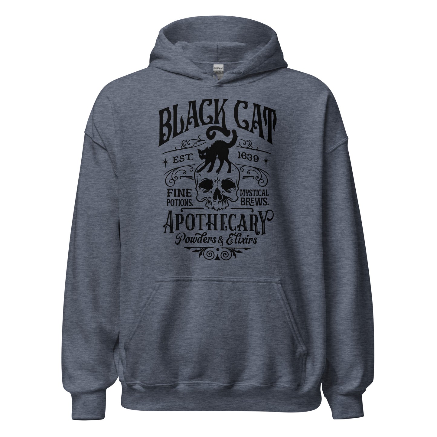 Unisex Hoodie Black Cat Apothecary