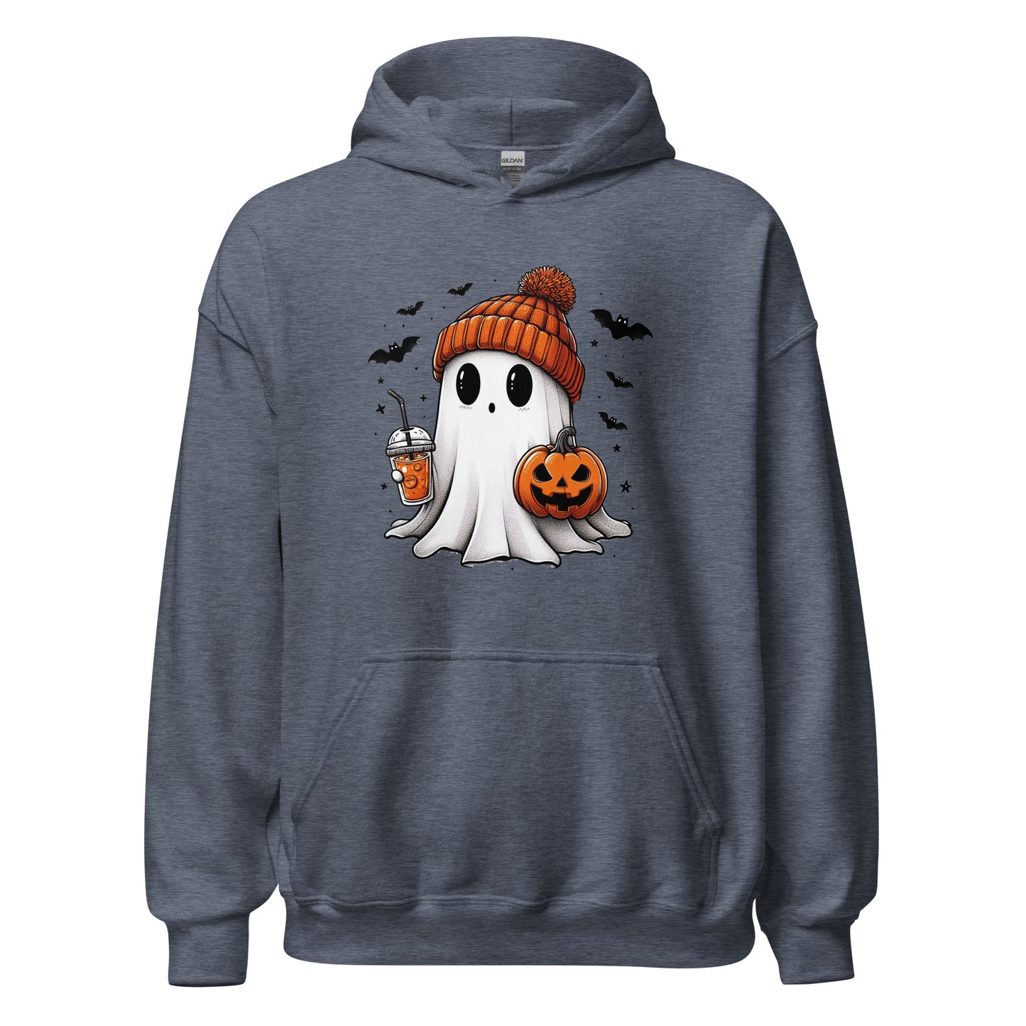 Unisex Hoodie Beanie Ghost with Iced PSL