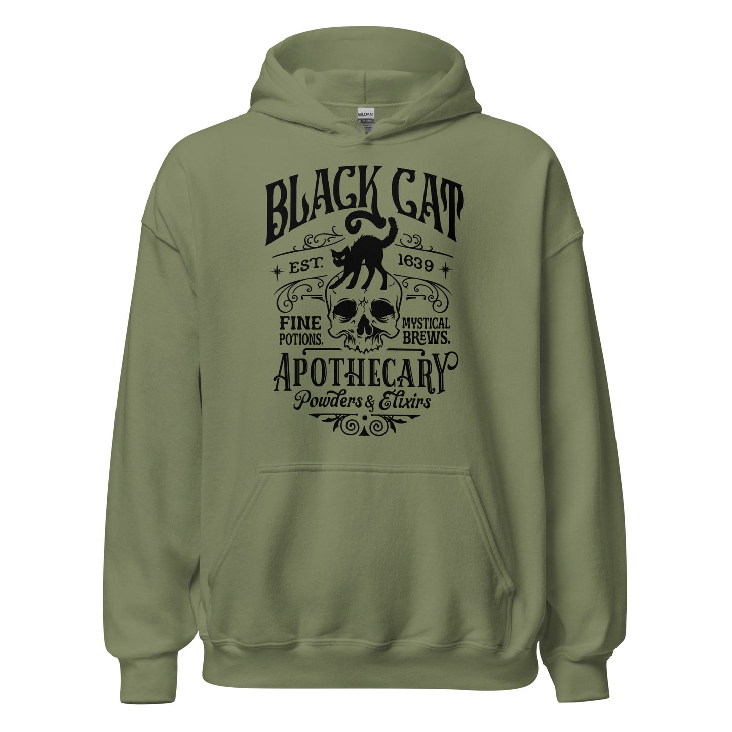 Unisex Hoodie Black Cat Apothecary