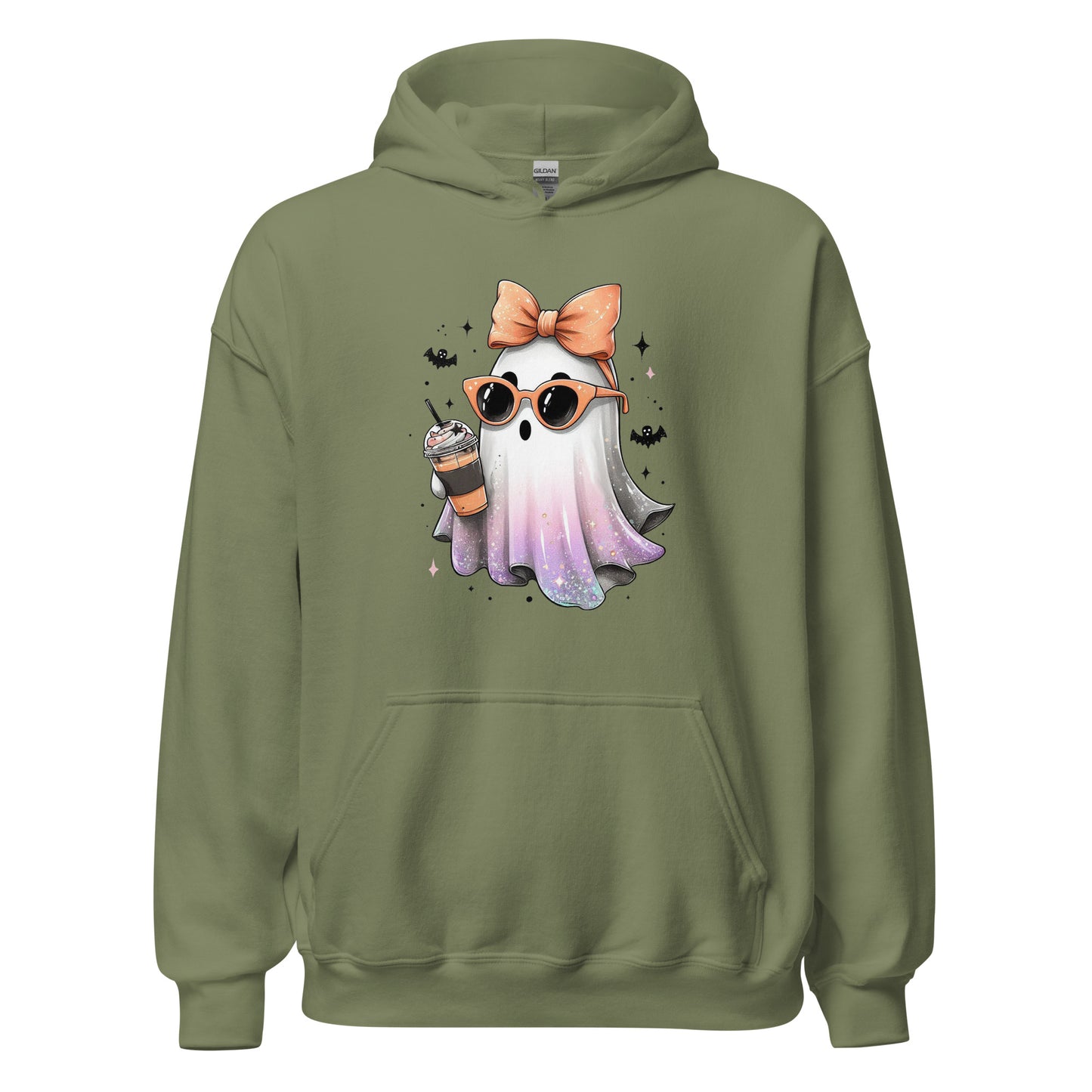 Unisex Hoodie Glitter Ghostie with PSL