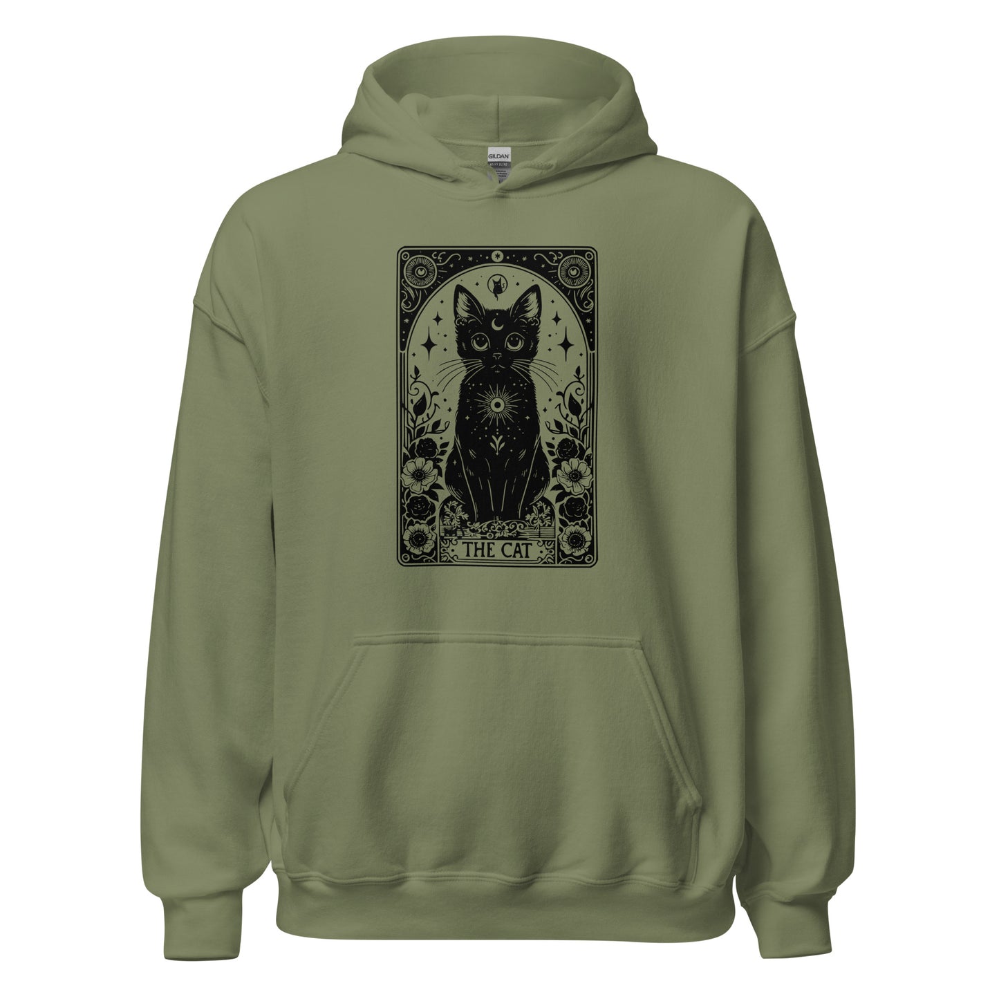 Unisex Hoodie Black Cat Tarot