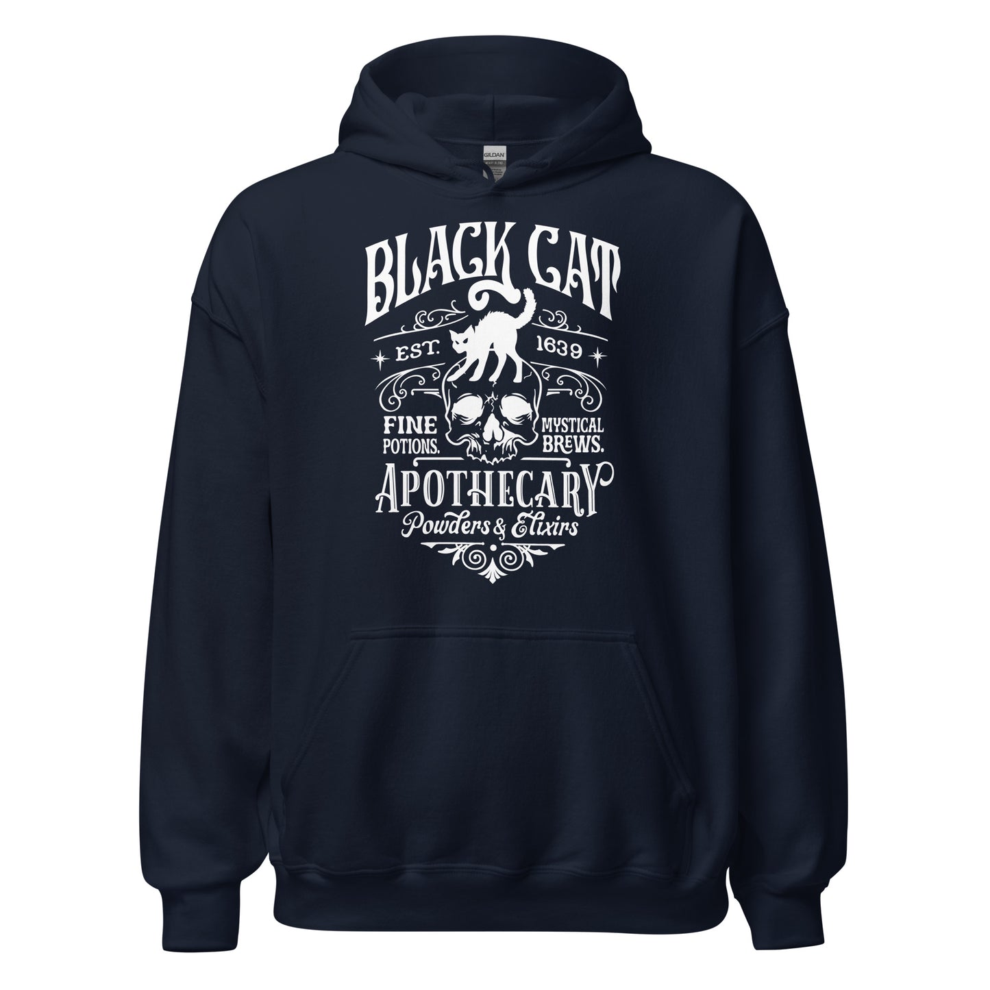 Unisex Hoodie Black Cat Apothecary