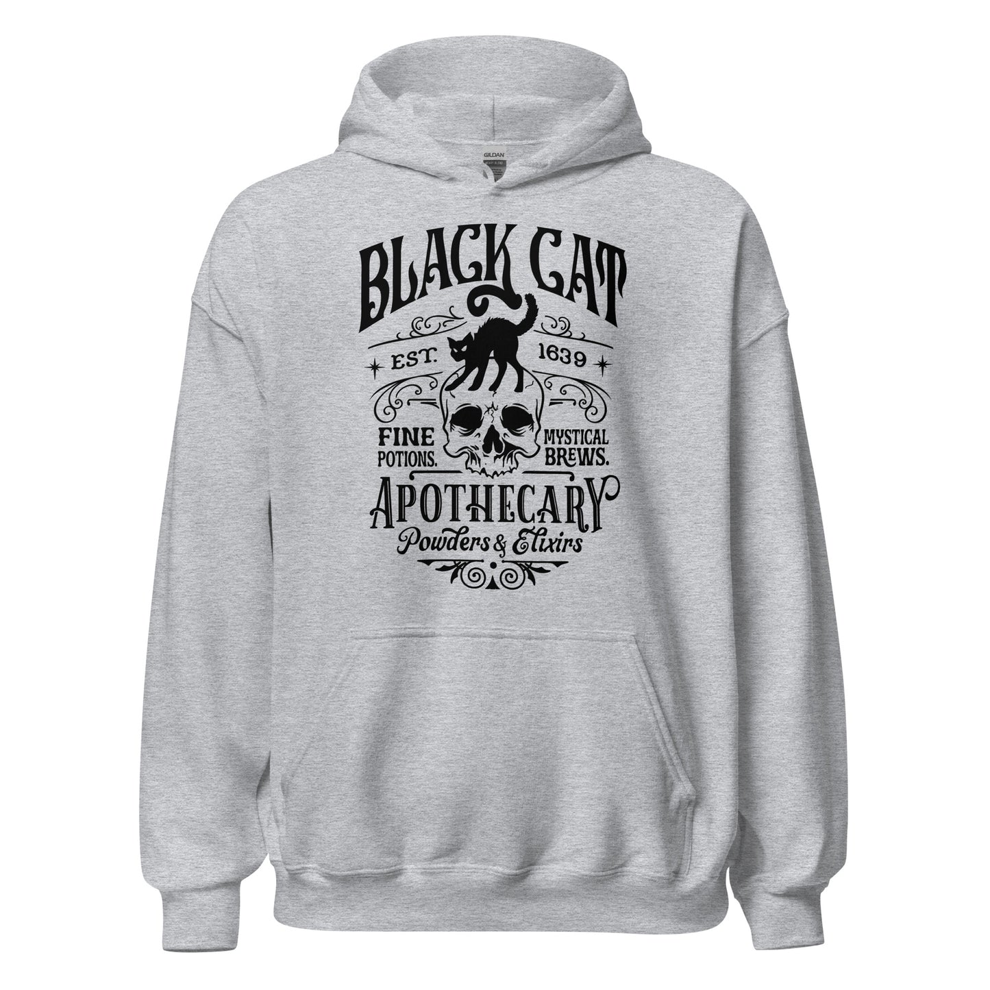 Unisex Hoodie Black Cat Apothecary