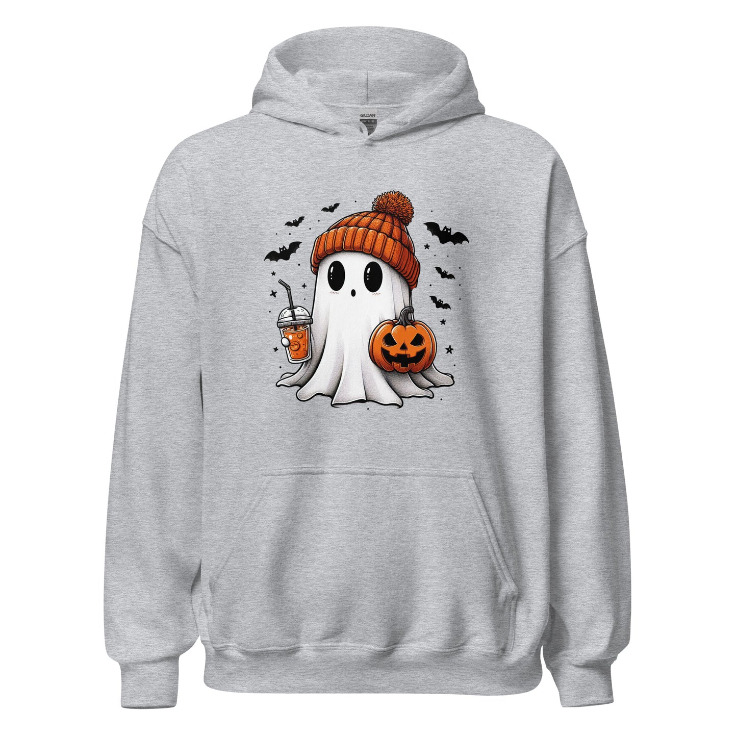 Unisex Hoodie Beanie Ghost with Iced PSL