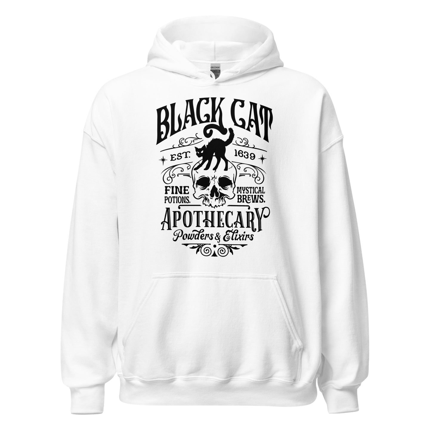 Unisex Hoodie Black Cat Apothecary