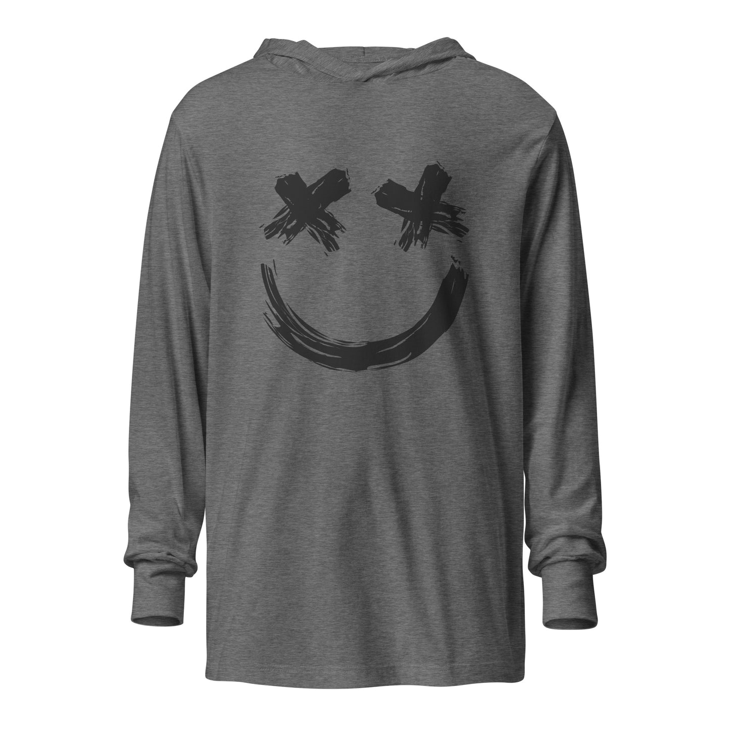 Hooded Long Sleeve Tee Brush Smiley