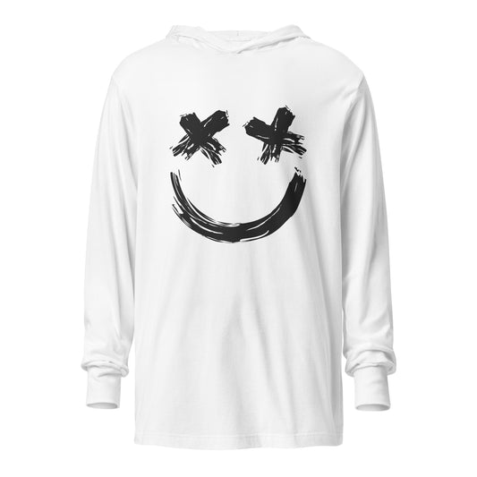 Hooded Long Sleeve Tee Brush Smiley