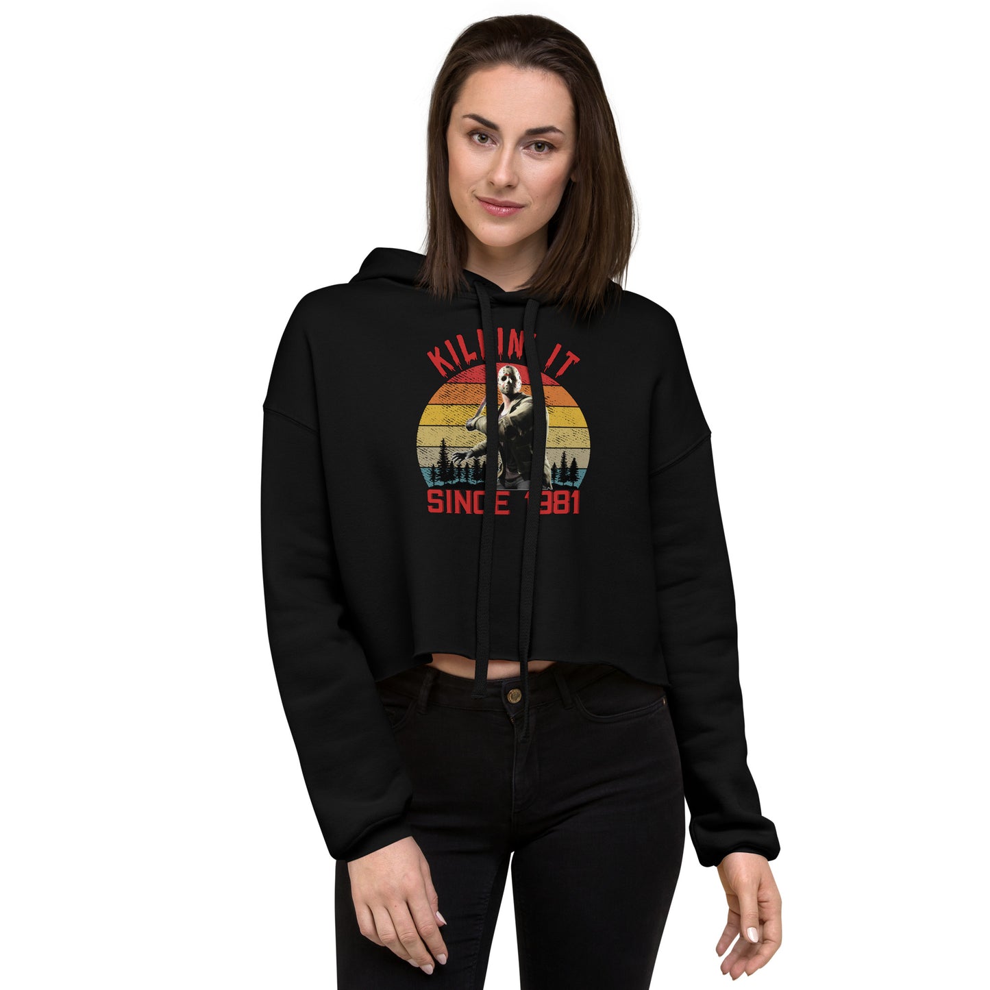 Women's Crop Hoodie Killin' It Jason