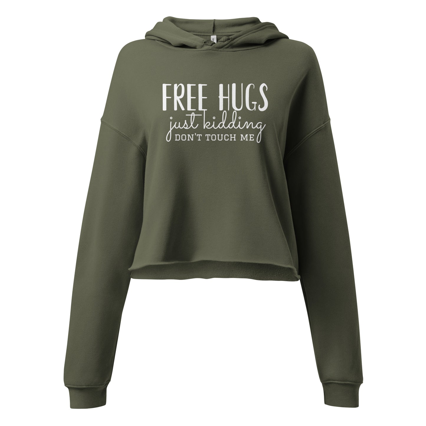 Women's Crop Hoodie Free Hugs