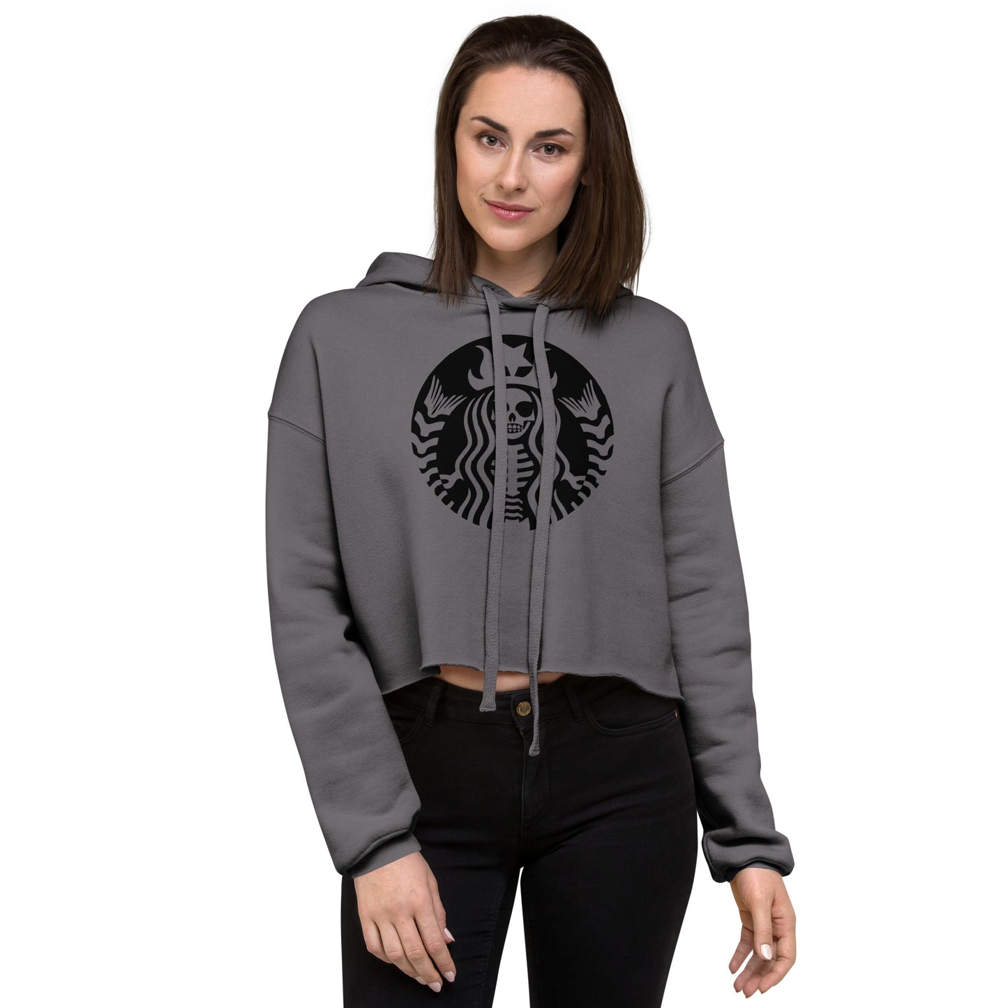 Women's Crop Hoodie Starbux Skeleton