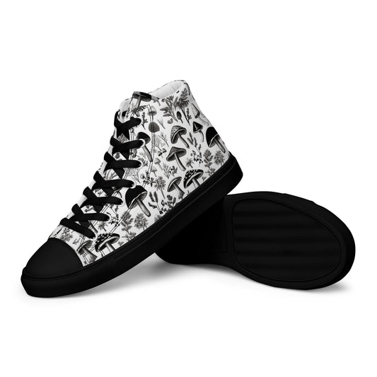 Women’s High Top Canvas Shoes Monochromatic Mushies