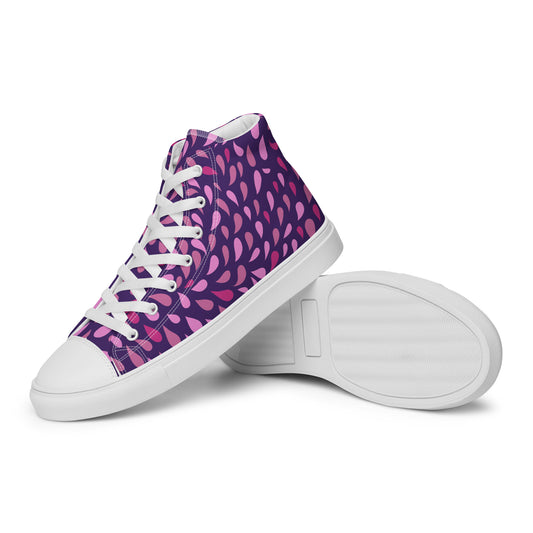 Women’s High Top Canvas Shoes Purple Rain