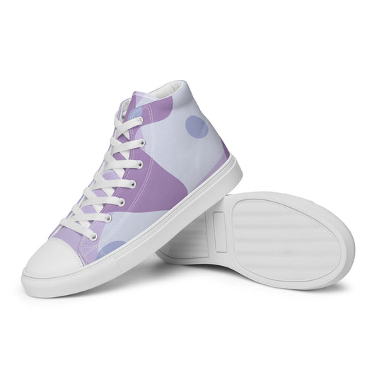 Women’s High Top Canvas Shoes Purple Camo