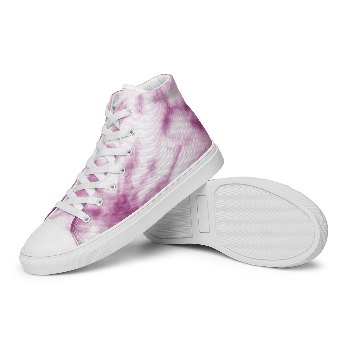 Women’s High Top Canvas Shoes Purple Tie Dye