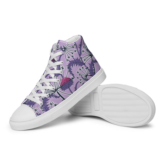 Women’s High Top Canvas Shoes Purple Thistle