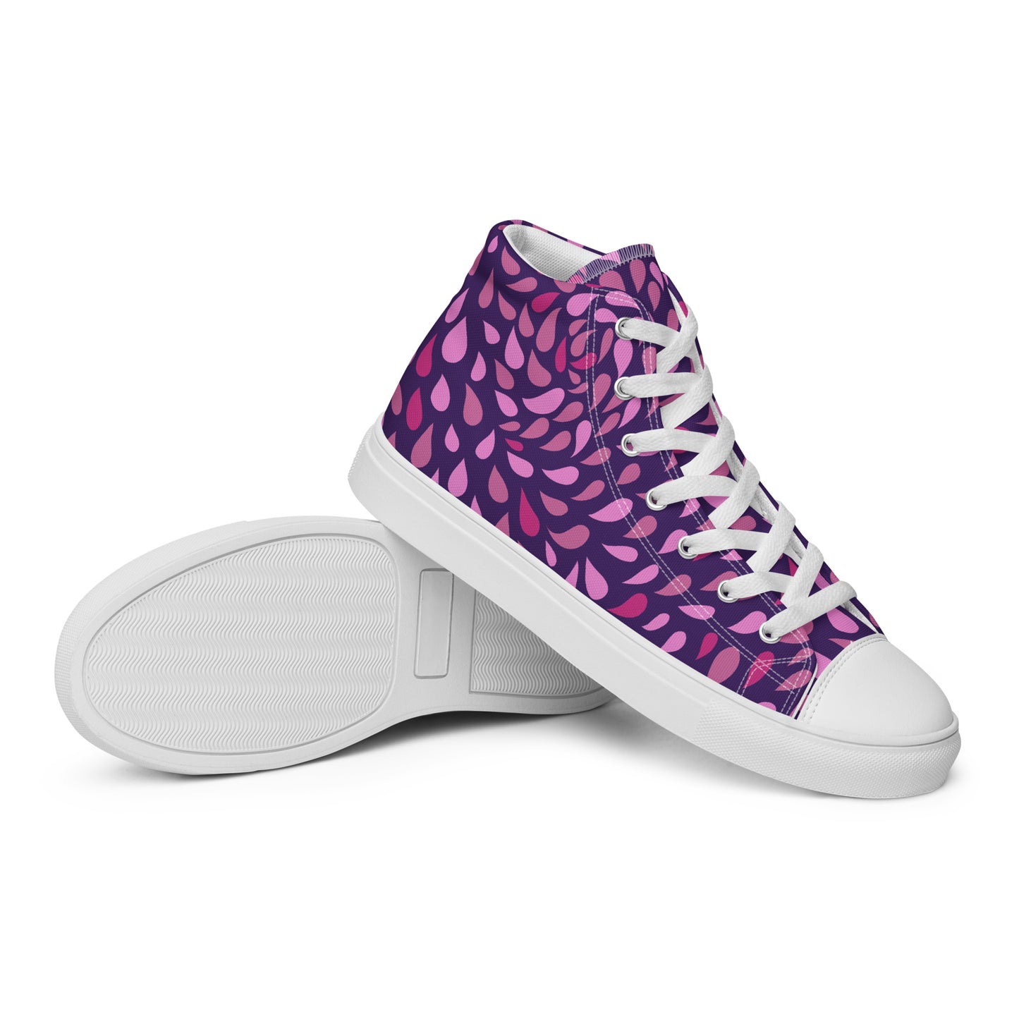 Women’s High Top Canvas Shoes Purple Rain