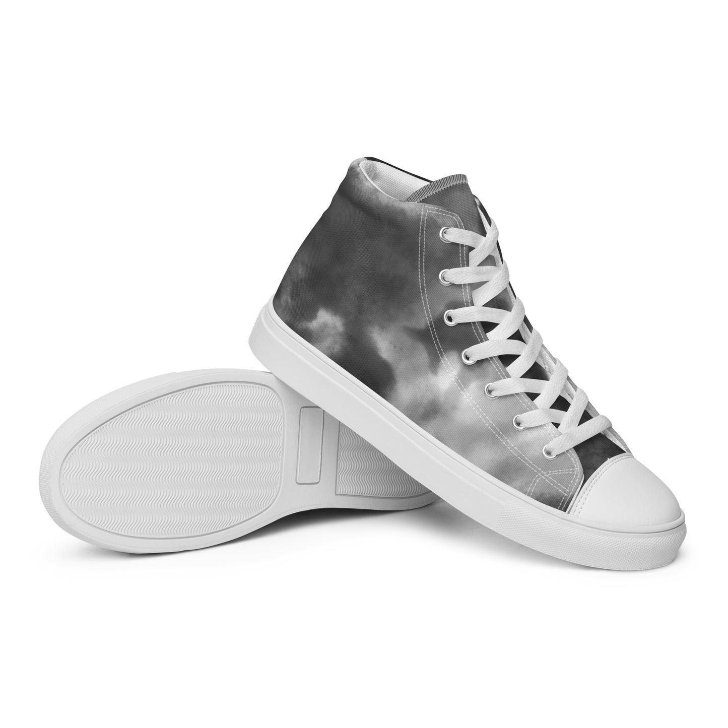 Women’s High Top Canvas Shoes Black Tie Dye