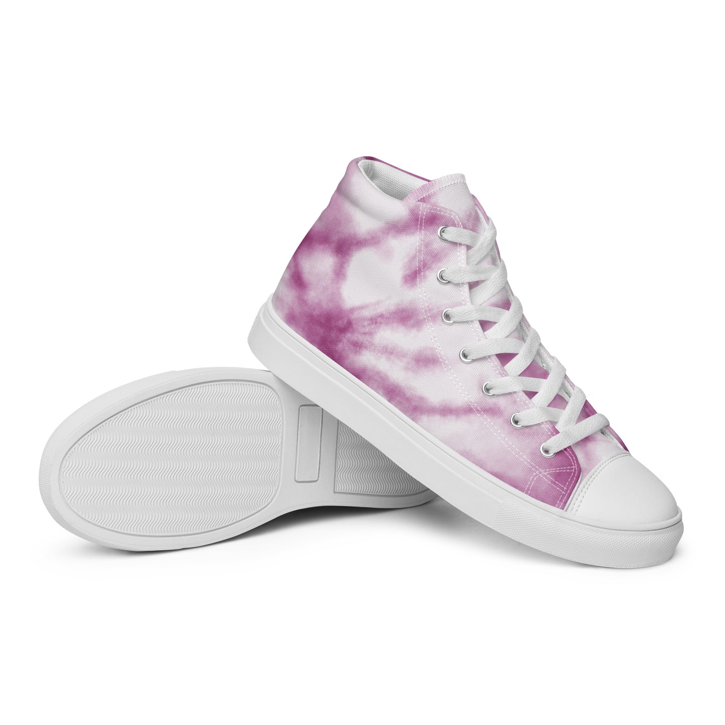 Women’s High Top Canvas Shoes Purple Tie Dye