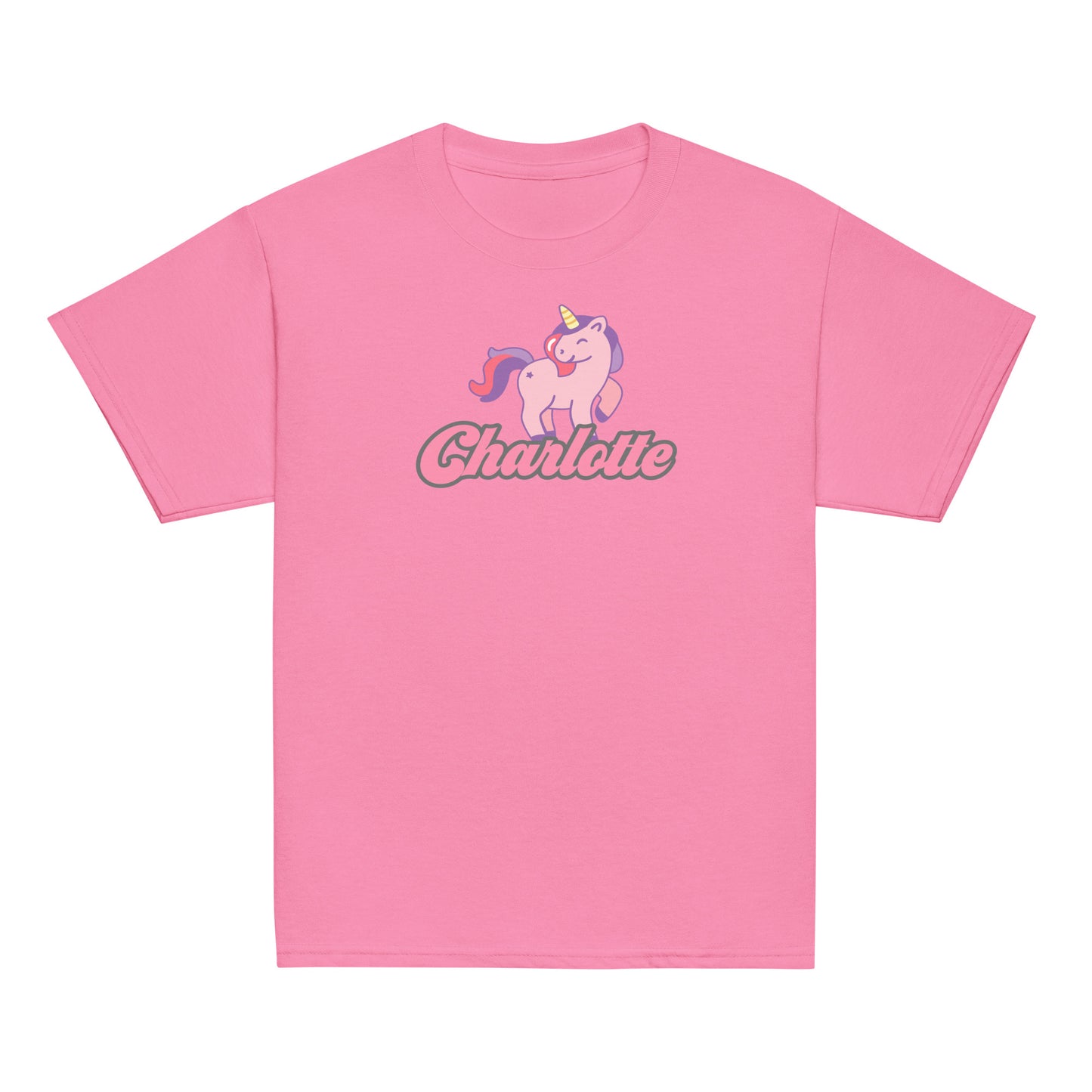 Youth Classic Tee Unicorn Name Custom