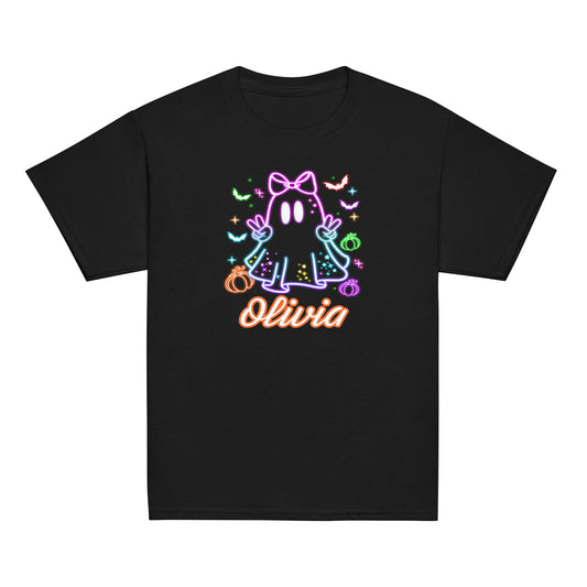 Youth Classic Tee Neon Ghost Girl Custom Olivia