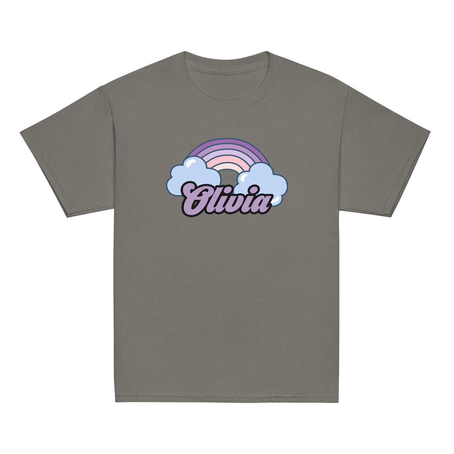 Youth Classic Short Sleeve Tee Rainbow Name Custom