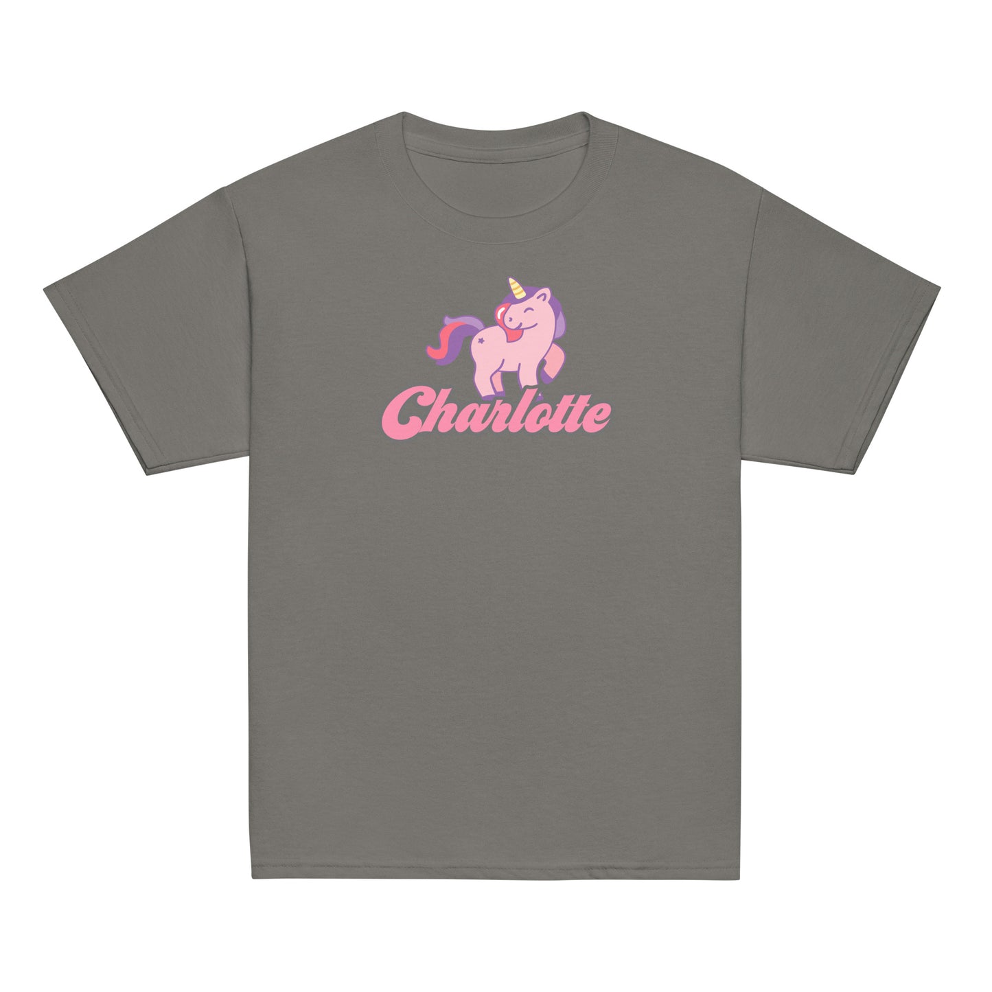 Youth Classic Tee Unicorn Name Custom