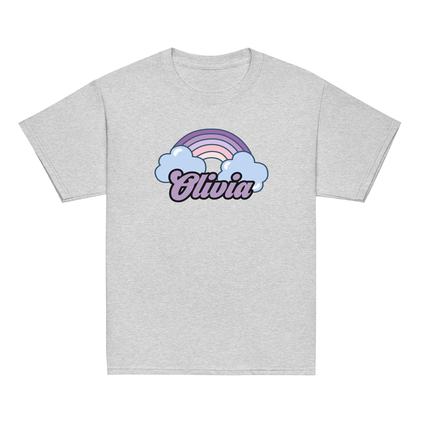 Youth Classic Short Sleeve Tee Rainbow Name Custom