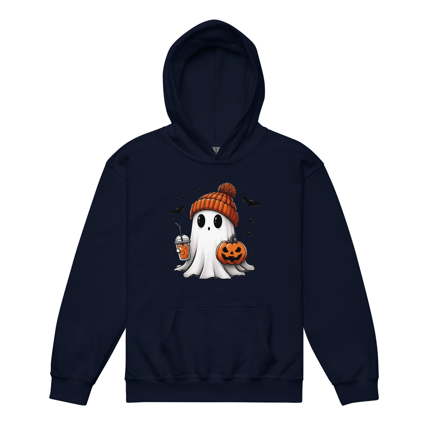 Youth Heavy Blend Hoodie Beanie Ghostie with Iced PSL