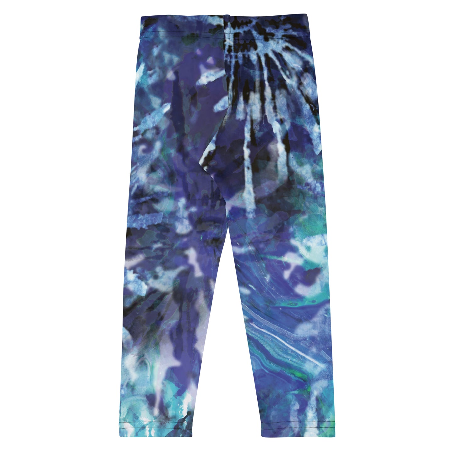 Little Kid's Leggings Indigo Tie Dye