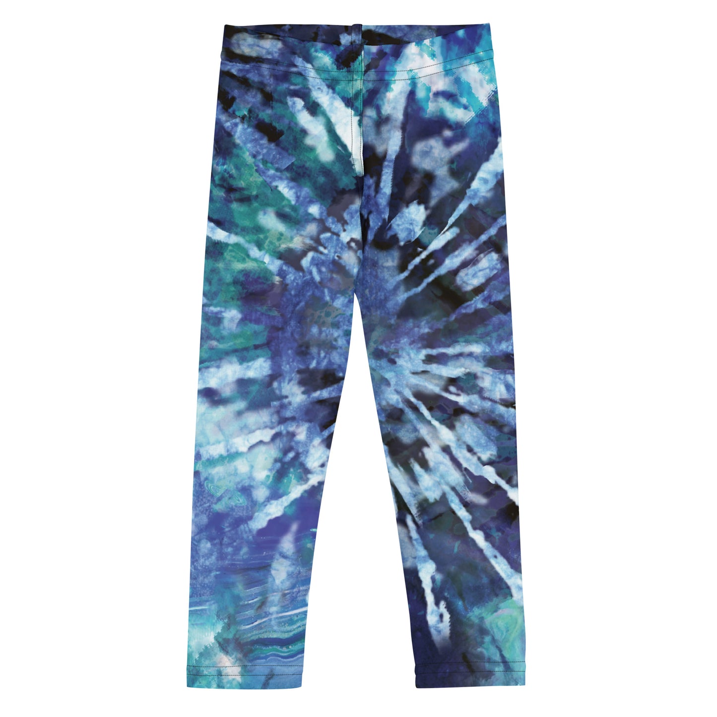 Little Kid's Leggings Indigo Tie Dye