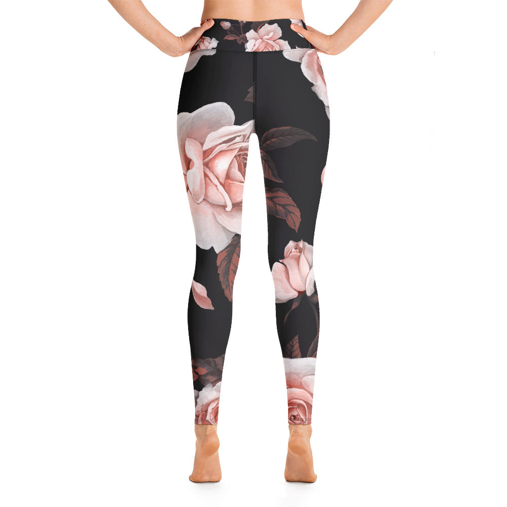 Women's Yoga Leggings Roses