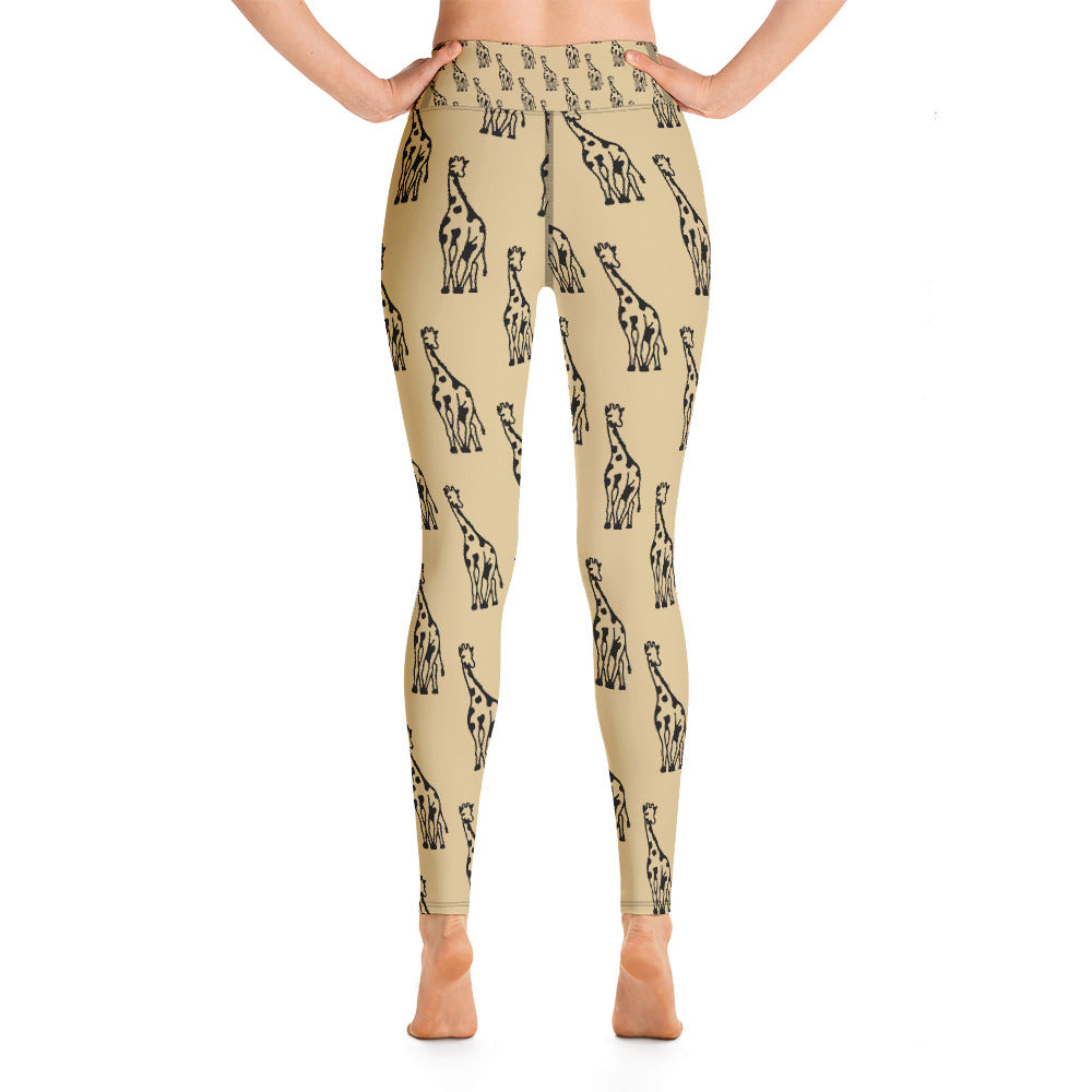 Women's Yoga Leggings Sand Giraffe