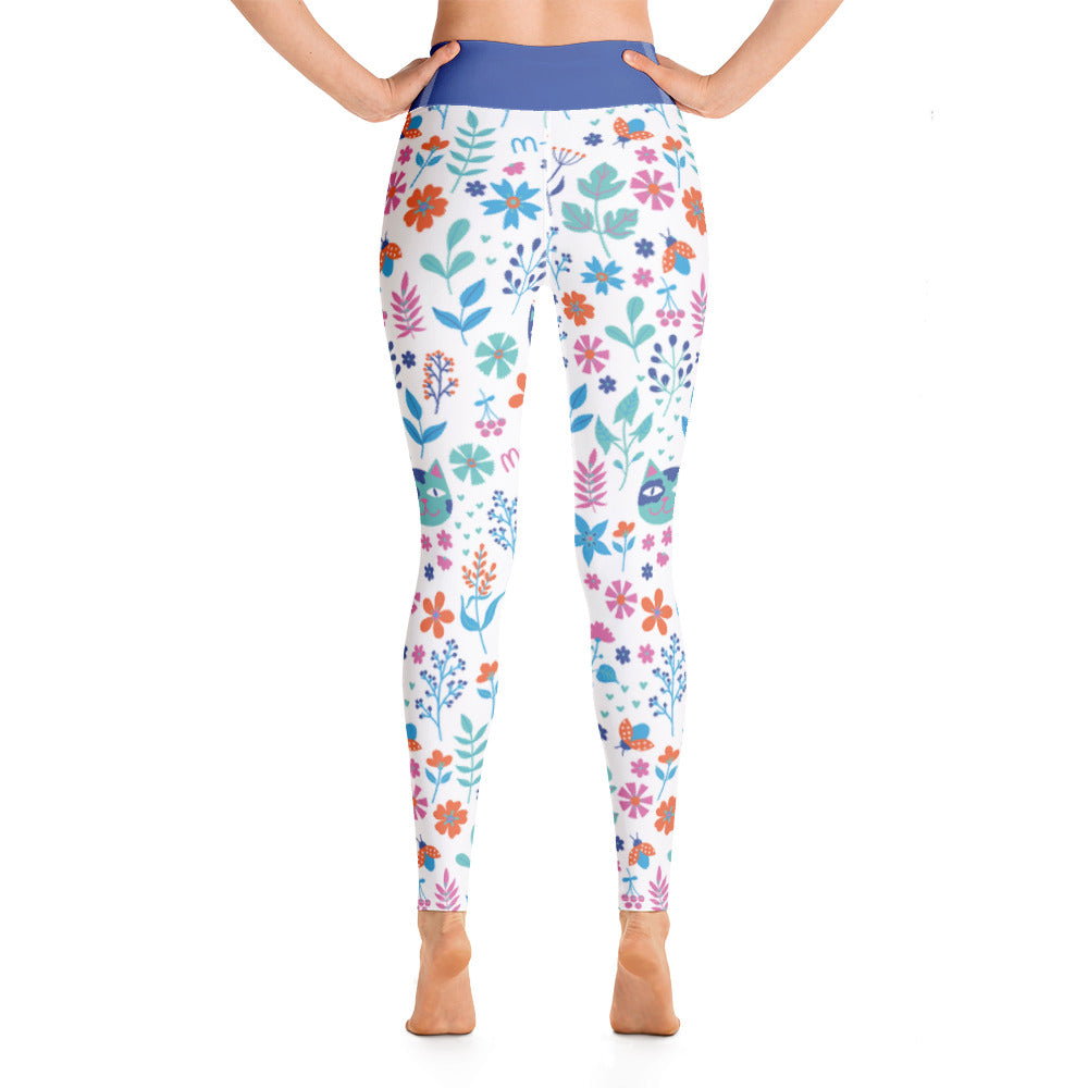 Women's Yoga Leggings Meow