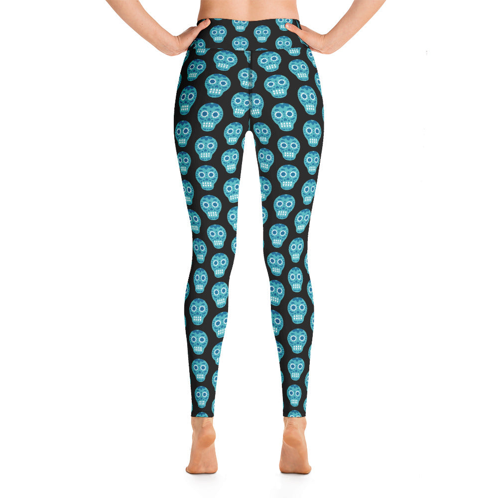 Women's Yoga Leggings Sugar Skull